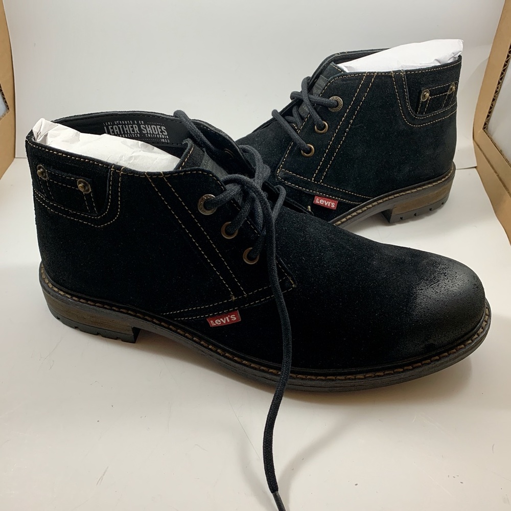 Men's Levi's Cambridge Chukka Boots ~ Black ~ NWT